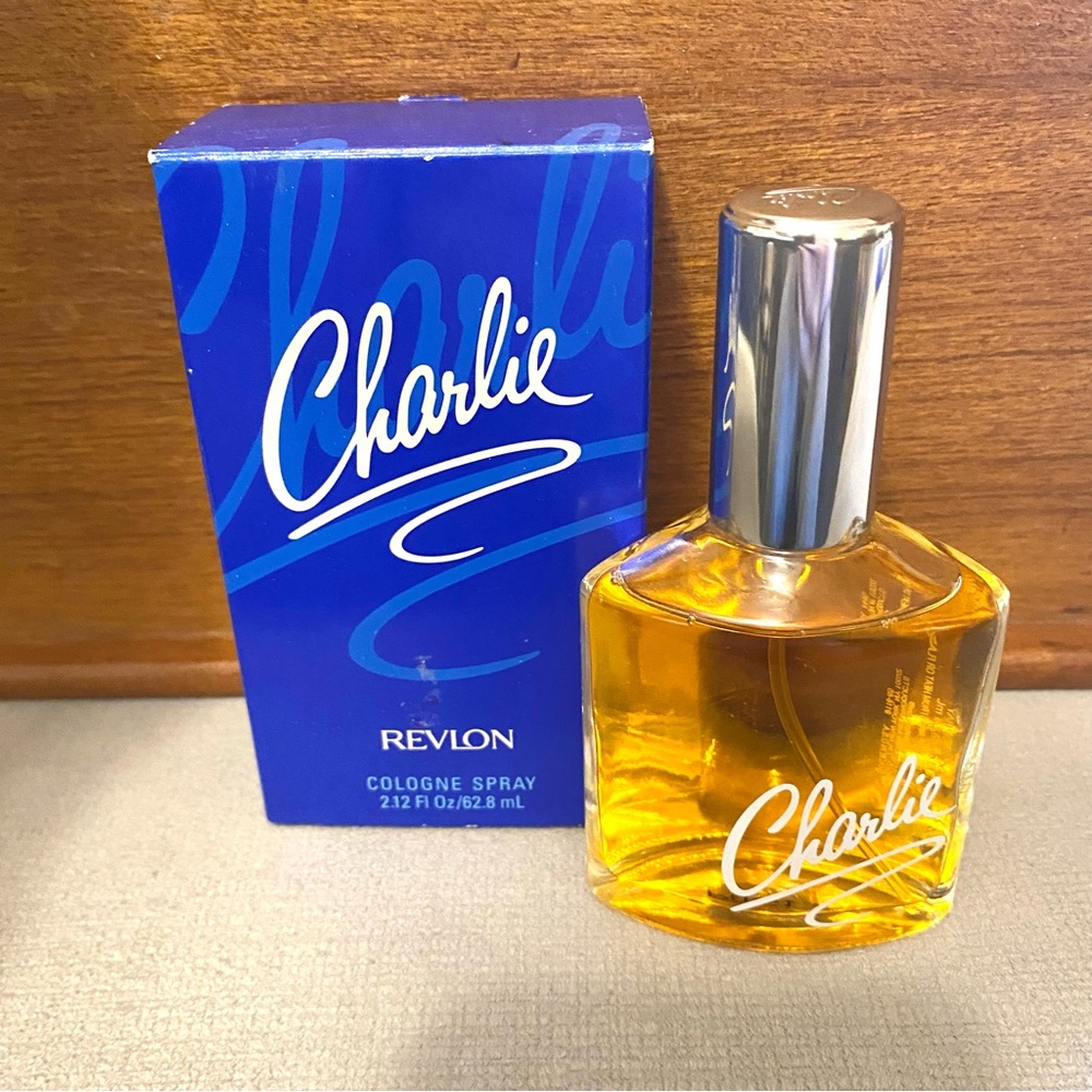 NIB Revlon Charlie Cologne Spray with Silver Cap and Blue Packaging